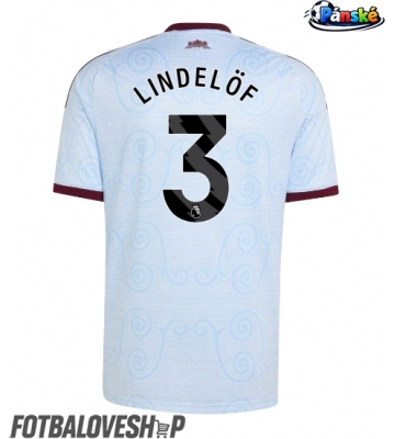 Aston Villa Victor Lindelof #3 Alternativní Dres 2026-27 Krátký Rukáv