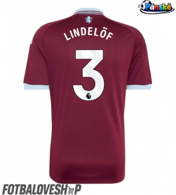 Aston Villa Victor Lindelof #3 Domácí Dres 2026-27 Krátký Rukáv