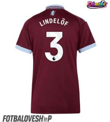 Aston Villa Victor Lindelof #3 Dámské Domácí Dres 2026-27 Krátký Rukáv