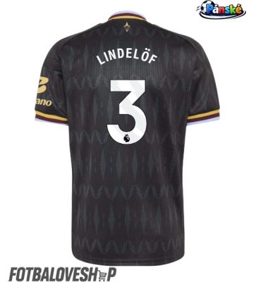 Aston Villa Victor Lindelof #3 Venkovní Dres 2026-27 Krátký Rukáv