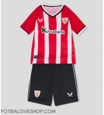 Athletic Bilbao Dětské Domácí Dres 2023-24 Krátký Rukáv (+ trenýrky)