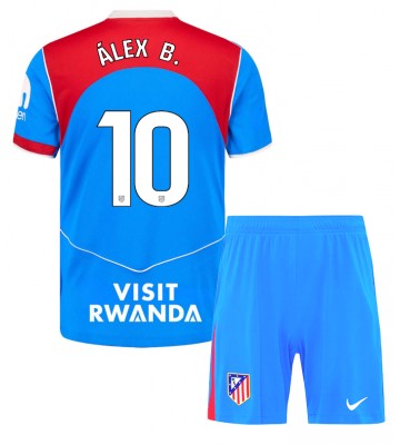Atletico Madrid Alex Baena #10 Dětské Alternativní Dres 2025-26 Krátký Rukáv (+ trenýrky)