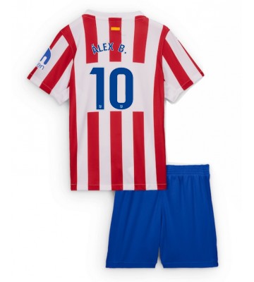 Atletico Madrid Alex Baena #10 Dětské Domácí Dres 2025-26 Krátký Rukáv (+ trenýrky)