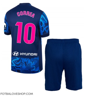 Atletico Madrid Angel Correa #10 Dětské Alternativní Dres 2024-25 Krátký Rukáv (+ trenýrky)