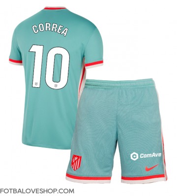 Atletico Madrid Angel Correa #10 Dětské Venkovní Dres 2024-25 Krátký Rukáv (+ trenýrky)