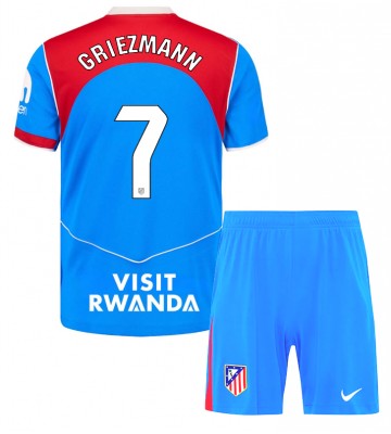 Atletico Madrid Antoine Griezmann #7 Dětské Alternativní Dres 2025-26 Krátký Rukáv (+ trenýrky)