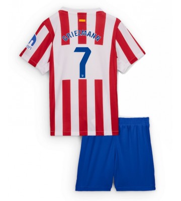 Atletico Madrid Antoine Griezmann #7 Dětské Domácí Dres 2025-26 Krátký Rukáv (+ trenýrky)