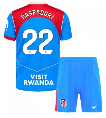 Atletico Madrid Giacomo Raspadori #22 Dětské Alternativní Dres 2025-26 Krátký Rukáv (+ trenýrky)
