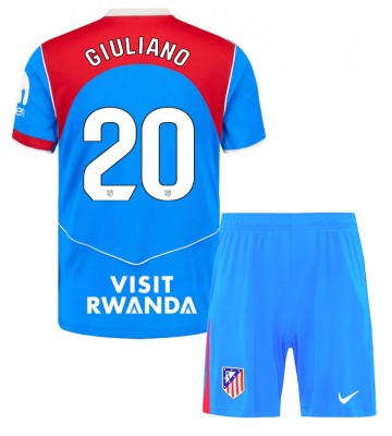 Atletico Madrid Giuliano Simeone #20 Dětské Alternativní Dres 2025-26 Krátký Rukáv (+ trenýrky)
