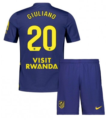 Atletico Madrid Giuliano Simeone #20 Dětské Venkovní Dres 2025-26 Krátký Rukáv (+ trenýrky)