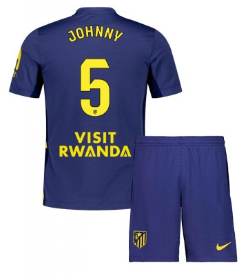 Atletico Madrid Johnny Cardoso #5 Dětské Venkovní Dres 2025-26 Krátký Rukáv (+ trenýrky)
