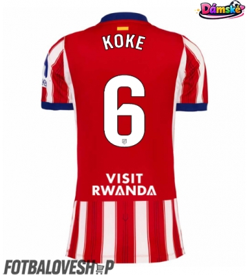 Atletico Madrid Koke #6 Dámské Domácí Dres 2026-27 Krátký Rukáv