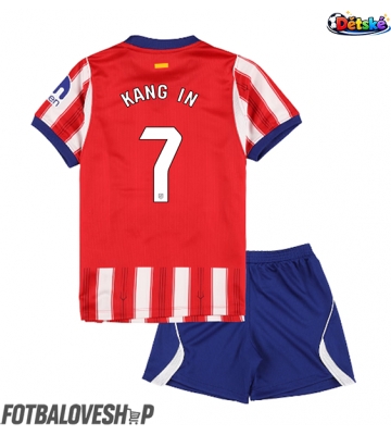 Atletico Madrid Lee Kang-in #7 Dětské Domácí Dres 2026-27 Krátký Rukáv (+ trenýrky)