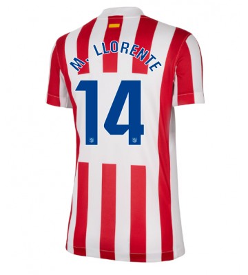 Atletico Madrid Marcos Llorente #14 Dámské Domácí Dres 2025-26 Krátký Rukáv