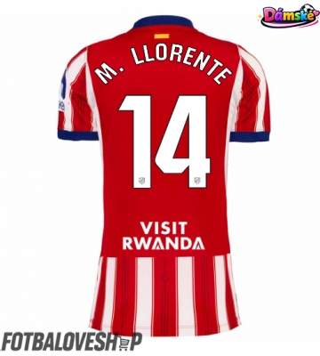Atletico Madrid Marcos Llorente #14 Dámské Domácí Dres 2026-27 Krátký Rukáv