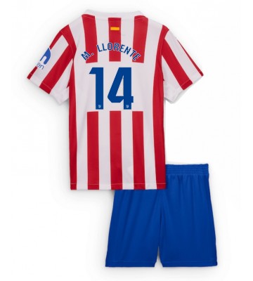 Atletico Madrid Marcos Llorente #14 Dětské Domácí Dres 2025-26 Krátký Rukáv (+ trenýrky)