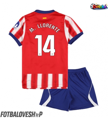 Atletico Madrid Marcos Llorente #14 Dětské Domácí Dres 2026-27 Krátký Rukáv (+ trenýrky)