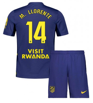 Atletico Madrid Marcos Llorente #14 Dětské Venkovní Dres 2025-26 Krátký Rukáv (+ trenýrky)