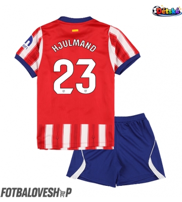 Atletico Madrid Morten Hjulmand #23 Dětské Domácí Dres 2026-27 Krátký Rukáv (+ trenýrky)