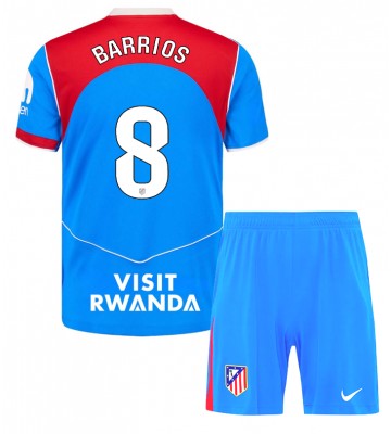Atletico Madrid Pablo Barrios #8 Dětské Alternativní Dres 2025-26 Krátký Rukáv (+ trenýrky)
