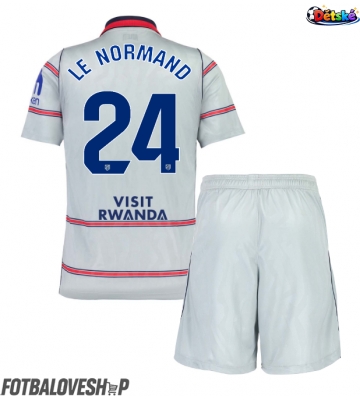 Atletico Madrid Robin Le Normand #24 Dětské Alternativní Dres 2026-27 Krátký Rukáv (+ trenýrky)
