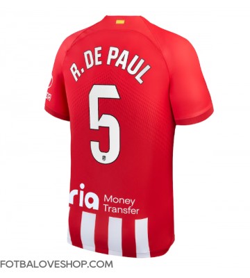 Atletico Madrid Rodrigo De Paul #5 Domácí Dres 2023-24 Krátký Rukáv