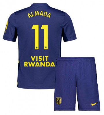 Atletico Madrid Thiago Almada #11 Dětské Venkovní Dres 2025-26 Krátký Rukáv (+ trenýrky)