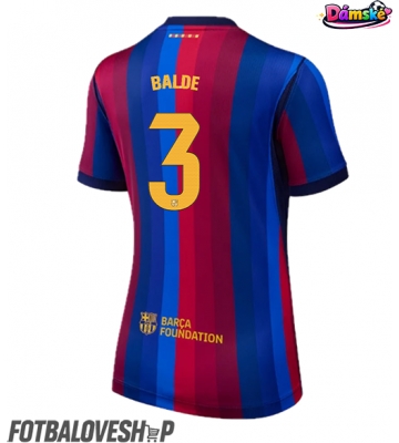 Barcelona Alejandro Balde #3 Dámské Domácí Dres 2026-27 Krátký Rukáv
