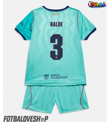 Barcelona Alejandro Balde #3 Dětské Alternativní Dres 2026-27 Krátký Rukáv (+ trenýrky)