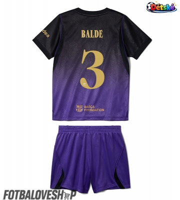 Barcelona Alejandro Balde #3 Dětské Venkovní Dres 2026-27 Krátký Rukáv (+ trenýrky)