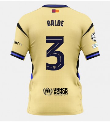 Barcelona Alejandro Balde #3 Venkovní Dres 2025-26 Krátký Rukáv