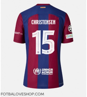Barcelona Andreas Christensen #15 Domácí Dres 2023-24 Krátký Rukáv