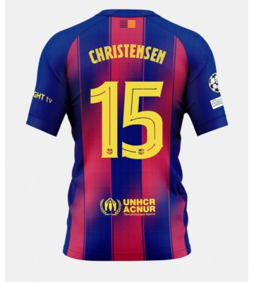 Barcelona Andreas Christensen #15 Domácí Dres 2025-26 Krátký Rukáv