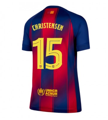 Barcelona Andreas Christensen #15 Dámské Domácí Dres 2025-26 Krátký Rukáv