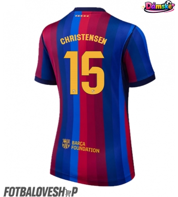 Barcelona Andreas Christensen #15 Dámské Domácí Dres 2026-27 Krátký Rukáv