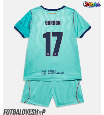 Barcelona Anthony Gordon #17 Dětské Alternativní Dres 2026-27 Krátký Rukáv (+ trenýrky)