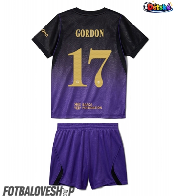Barcelona Anthony Gordon #17 Dětské Venkovní Dres 2026-27 Krátký Rukáv (+ trenýrky)