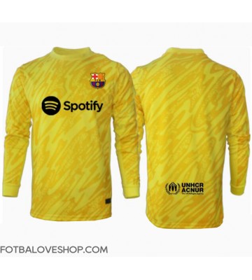 Barcelona Brankářské Domácí Dres 2024-25 Dlouhý Rukáv