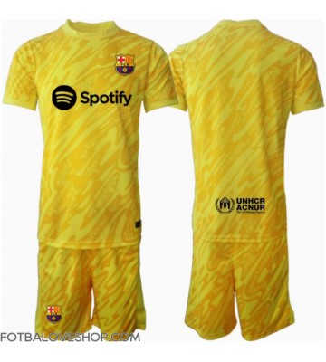 Barcelona Brankářské Dětské Domácí Dres 2024-25 Krátký Rukáv (+ trenýrky)