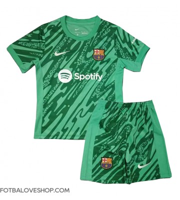Barcelona Brankářské Dětské Venkovní Dres 2024-25 Krátký Rukáv (+ trenýrky)