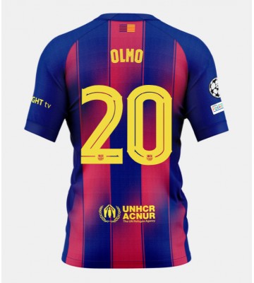 Barcelona Dani Olmo #20 Domácí Dres 2025-26 Krátký Rukáv