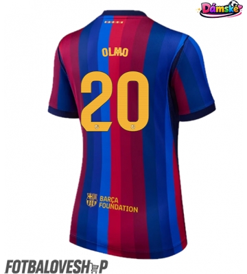 Barcelona Dani Olmo #20 Dámské Domácí Dres 2026-27 Krátký Rukáv