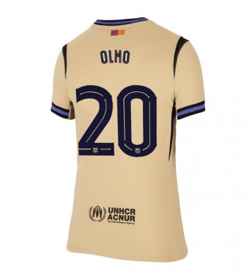 Barcelona Dani Olmo #20 Dámské Venkovní Dres 2025-26 Krátký Rukáv