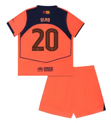 Barcelona Dani Olmo #20 Dětské Alternativní Dres 2025-26 Krátký Rukáv (+ trenýrky)