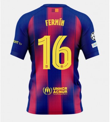 Barcelona Fermin Lopez #16 Domácí Dres 2025-26 Krátký Rukáv