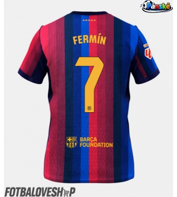 Barcelona Fermin Lopez #7 Domácí Dres 2026-27 Krátký Rukáv
