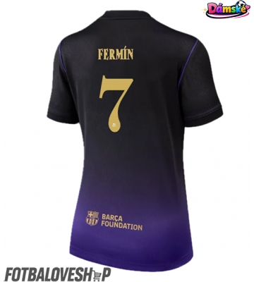 Barcelona Fermin Lopez #7 Dámské Venkovní Dres 2026-27 Krátký Rukáv