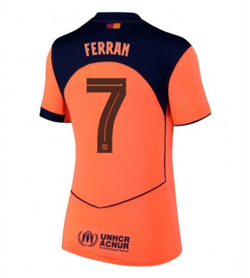 Barcelona Ferran Torres #7 Dámské Alternativní Dres 2025-26 Krátký Rukáv