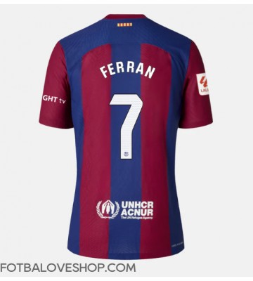 Barcelona Ferran Torres #7 Dámské Domácí Dres 2023-24 Krátký Rukáv