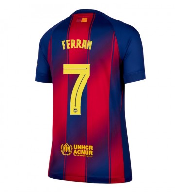 Barcelona Ferran Torres #7 Dámské Domácí Dres 2025-26 Krátký Rukáv